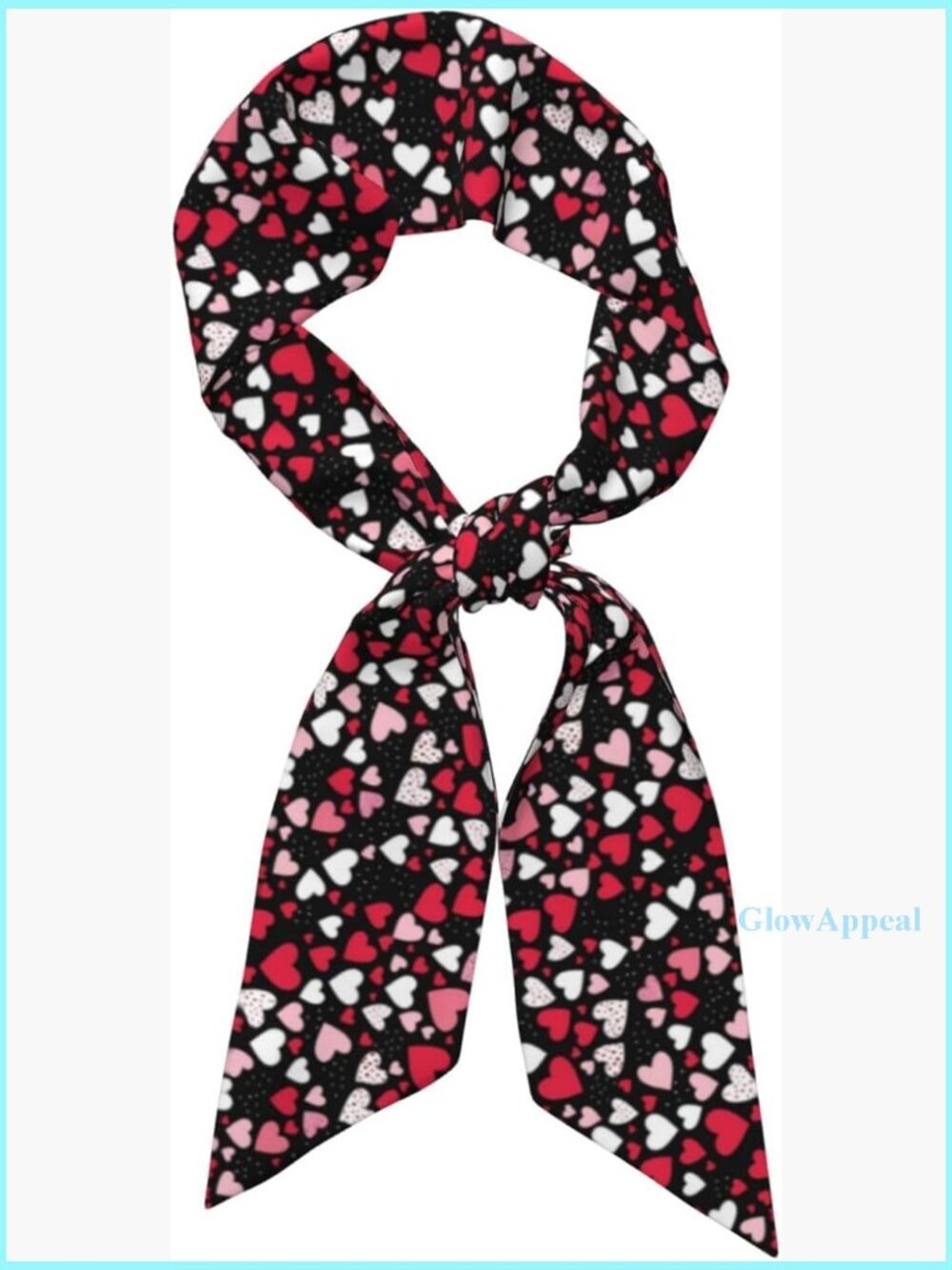 Long Skinny Satin Scarf for Hair Neck Handbag Versatile Accessory
